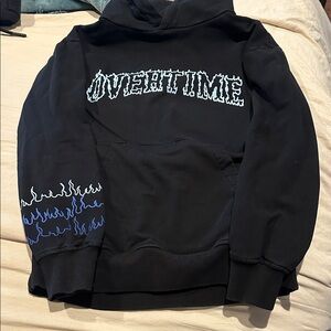 Overtime mens small black sweatshirt